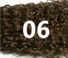 Φυσική Σγουρή τρέσα μέτρου REMY 5A-50gr-πλάτους 70 Χ μήκος 50cm #06 Μεσαίο καστανό