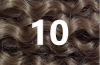 Φυσική Σγουρή τρέσα μέτρου REMY 5A-50gr-πλάτους 70 Χ μήκος 50cm #10 Μεσαίο καφέ