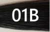 Τρέσα συνθετική ίσια 15cmx60m 3clips TAD3 #01B Μαύρο