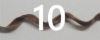 HEC10 /10σγουρά extensions του 1 gr #10 Μεσαίο καφέ