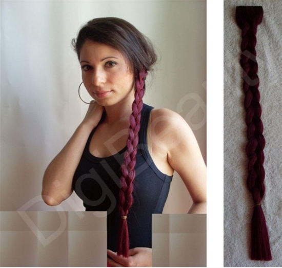 Πλεξούδα συνθετική τρίχα 55cm BRA55II