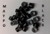 micro rings 70/80τεμ. με σιλικόνη 01 ring Μαύρο