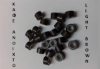 micro rings 70/80τεμ. με σιλικόνη 03 ring καφέ ανοιχτό