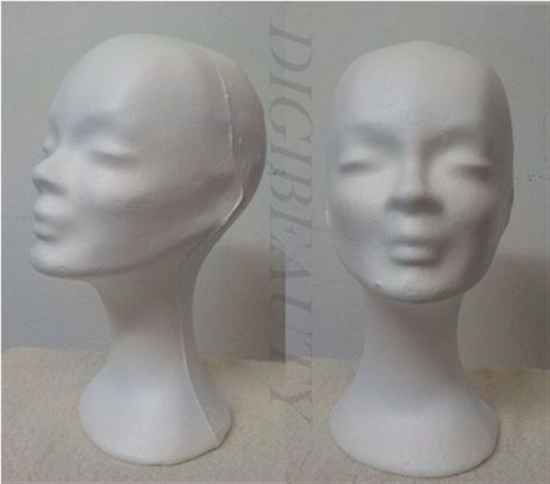 Κεφάλι από φελιζόλ για περούκες Y:32cm