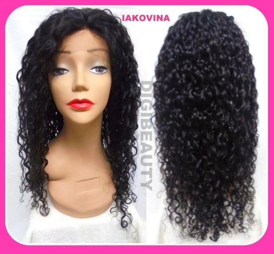 Περούκα Φυσική FRONT/L-20-15mmcurl-1B IAKOVINA